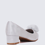 Sereia Comfy Heels In Silver