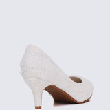 Elara Comfy Pumps In White