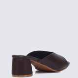 Nami Ultra WideFit Comfy Heels In Espresso