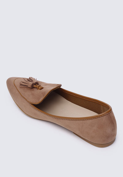 Piper Comfy Loafers In Tan