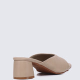 Nami Ultra WideFit Comfy Heels In Nude