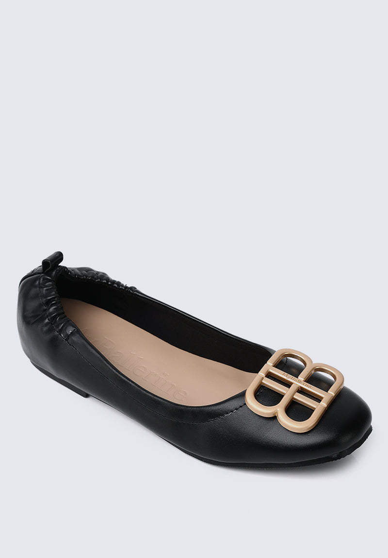 Beth Comfy Ballerina In Black