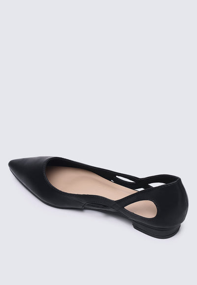 Eloise Comfy Flats In Black