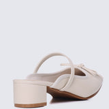 Cocoa Crème Comfy Heels In Beige