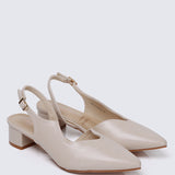Linnea Ultra WideFit Comfy Heels In Almond