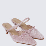 Lisbeth Comfy Heels In Pink