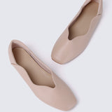Etta Comfy Ballerina In Nude Pink