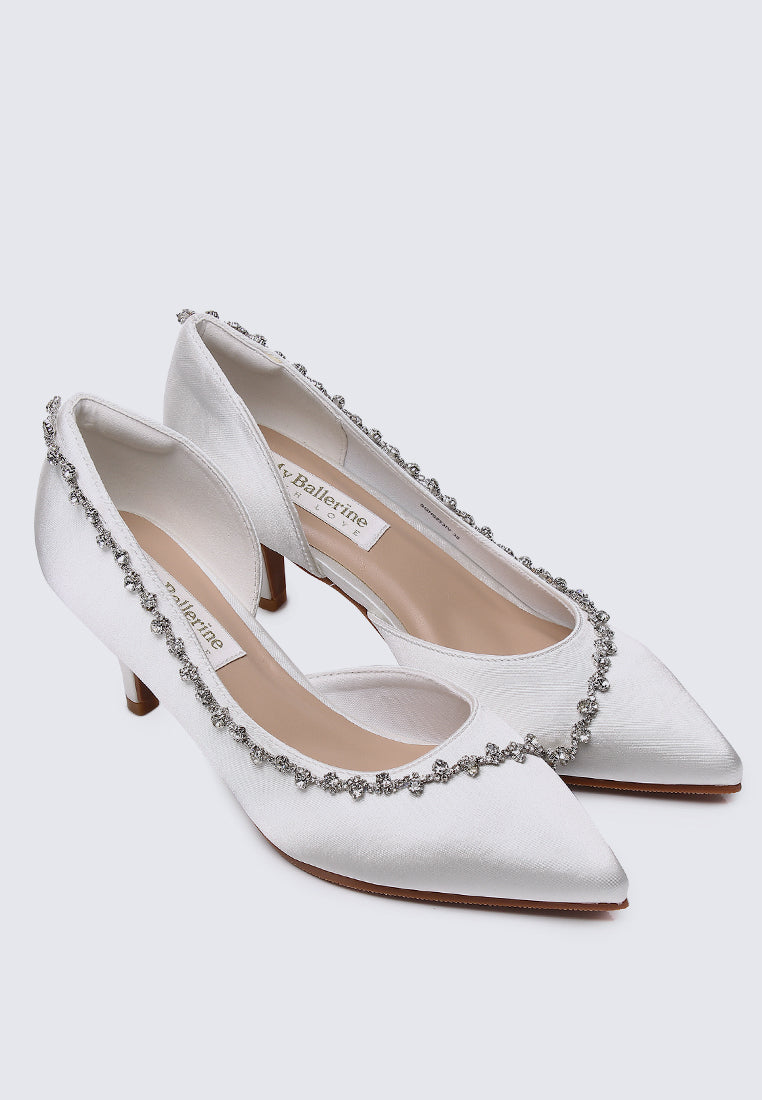 Dahlia Comfy Pumps In Ivory
