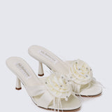 Alira Comfy Heels In Ivory