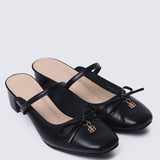 Cocoa Crème Comfy Heels In Black