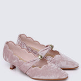 Sarah Comfy Heels In Pink