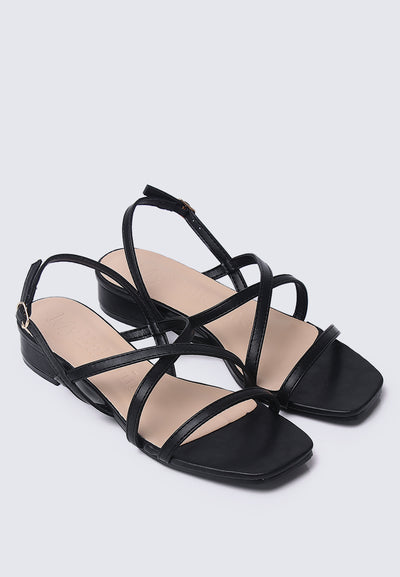 Savannah Comfy Sandals In Black