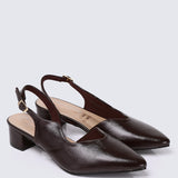 Linnea Ultra WideFit Comfy Heels In Espresso