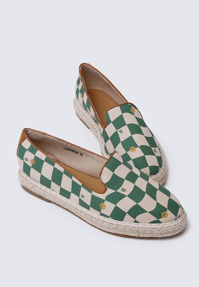 Patchworks for Me Comfy Espadrilles In Green