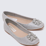 Maribel Comfy Ballerina In Silver