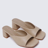 Nami Ultra WideFit Comfy Heels In Nude