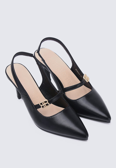 Betty Comfy Heels In Black