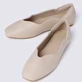 Etta Comfy Ballerina In Almond