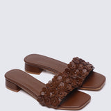 Corinne Comfy Sandals In Brown