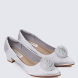 Sereia Comfy Heels In Silver