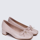 Estelle Comfy Heels In Pink
