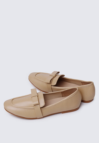 Penelope Comfy Loafers In Nude