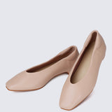 Priscilla Comfy Heels In Nude Pink
