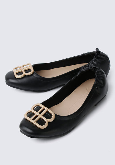 Beth Comfy Ballerina In Black