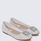 Maribel Comfy Ballerina In Ivory