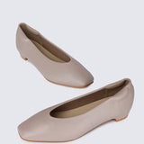 Priscilla Comfy Heels In Almond