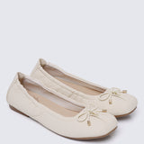 Stella Comfy Ballerina In Beige