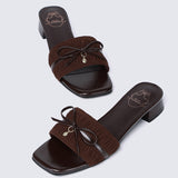 Isabeau Comfy Sandals In Espresso