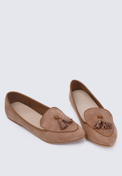 Piper Comfy Loafers In Tan