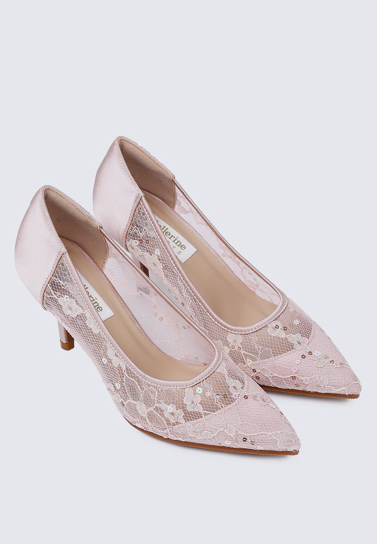 Lucie Comfy Pumps In Blush