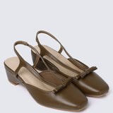 Anya Comfy Heels In Espresso