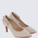 Misha Comfy Heels In Nude