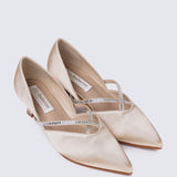 Whitney Comfy Heels In Champagne