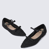 Adelaide Comfy Ballerina In Black