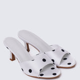 Noira Comfy Heels In White