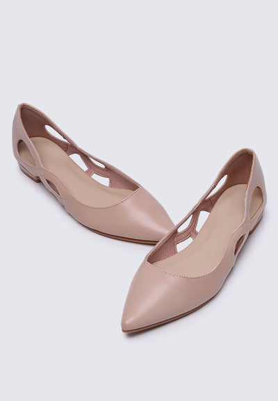Eloise Comfy Flats In Blush