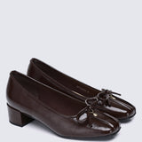 Estelle Comfy Heels In Espresso