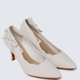 Misha Comfy Heels In Ivory
