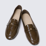 Noa Comfy Loafers In Olive