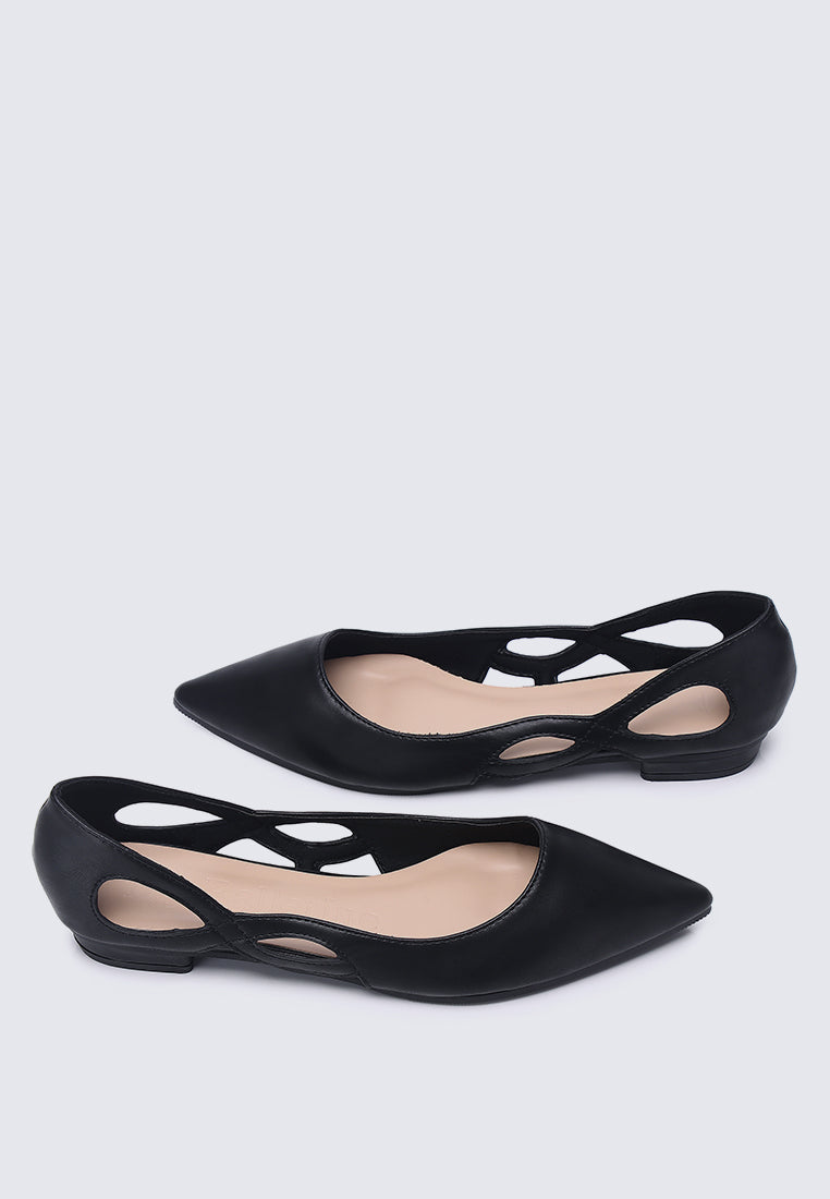 Eloise Comfy Flats In Black
