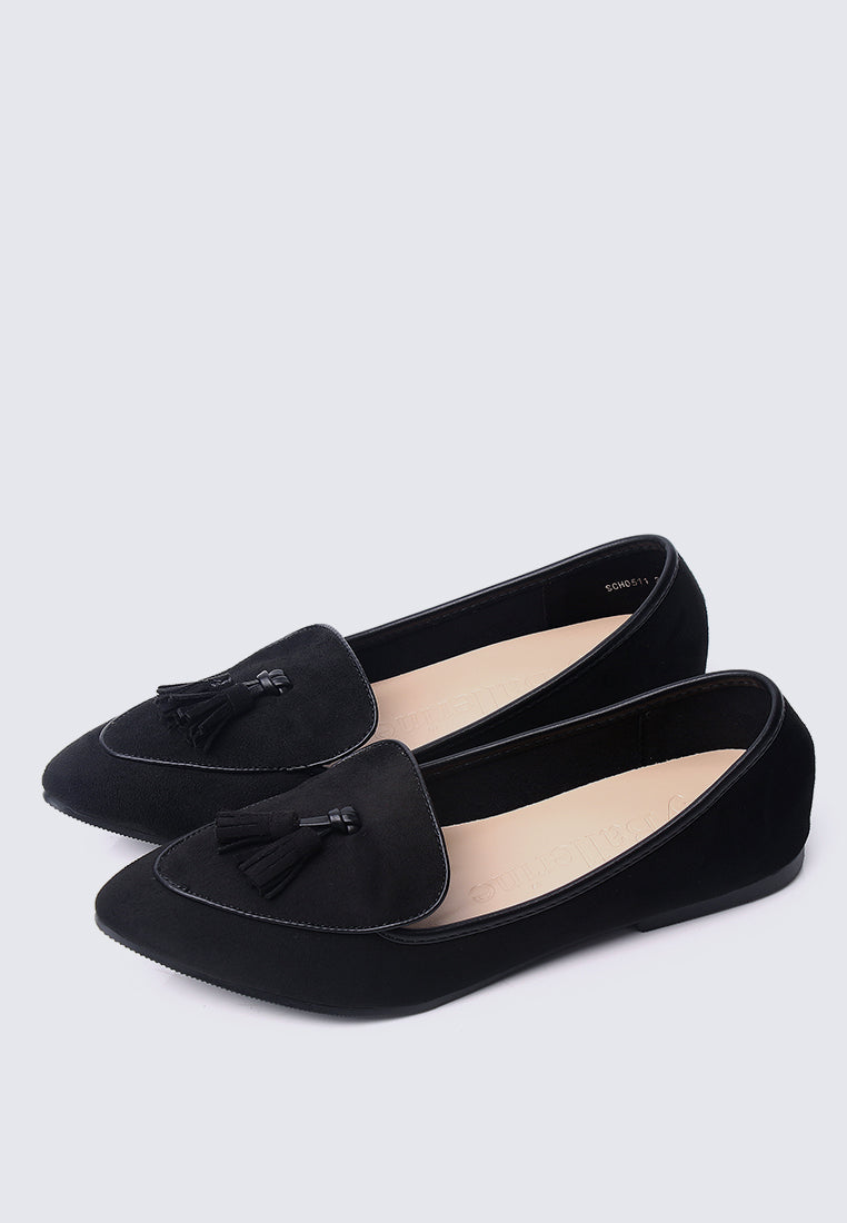 Piper Comfy Loafers In Black