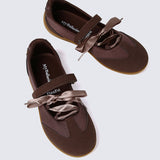 Luluna Comfy Ballet Sneakers In Espresso