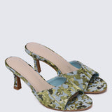 Aristea Comfy Heels In Light Blue