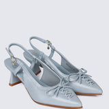 Mirabelle Comfy Heels In Light Blue