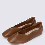 Etta Comfy Ballerina In Brown