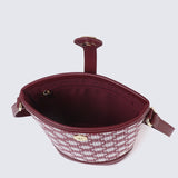 Liyana Crossbody Bag In Maroon